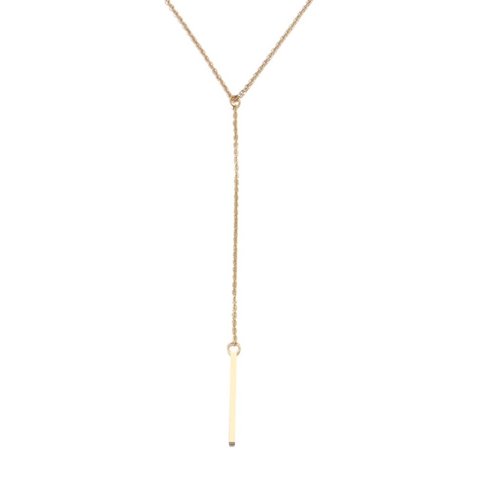 Stainless Steel Long Pendal necklace Bar, Needle - Picture 4 of 5